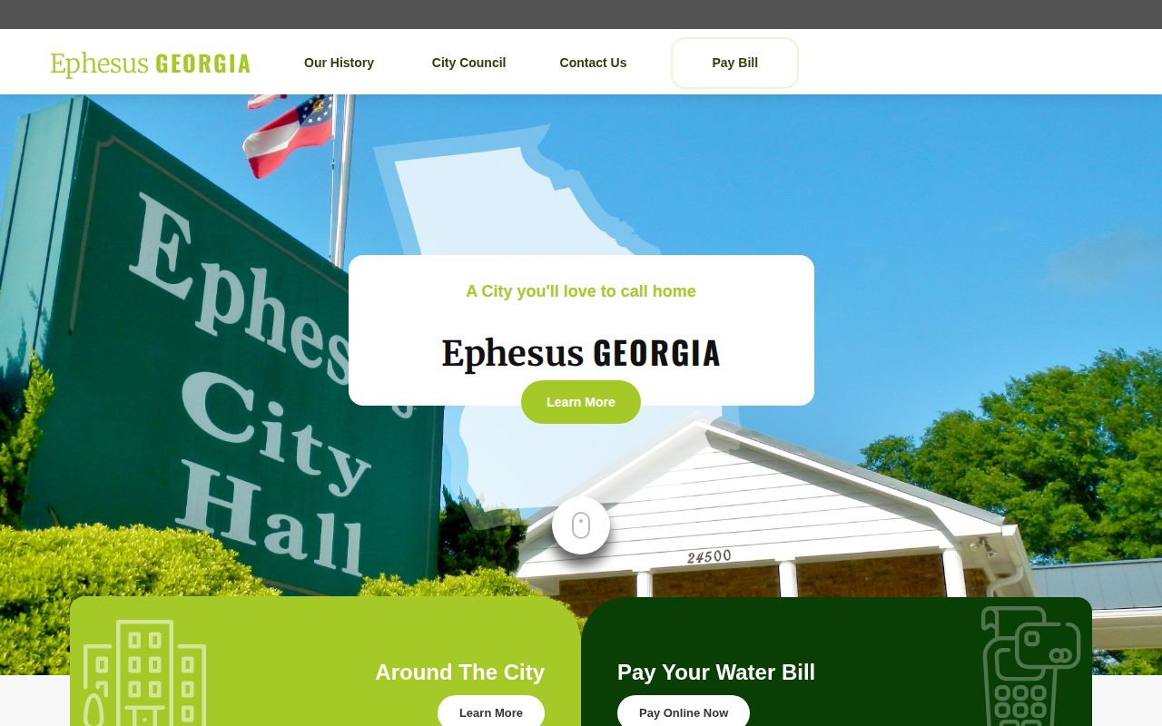Official City of Ephesus site for Heard County municipal records routing